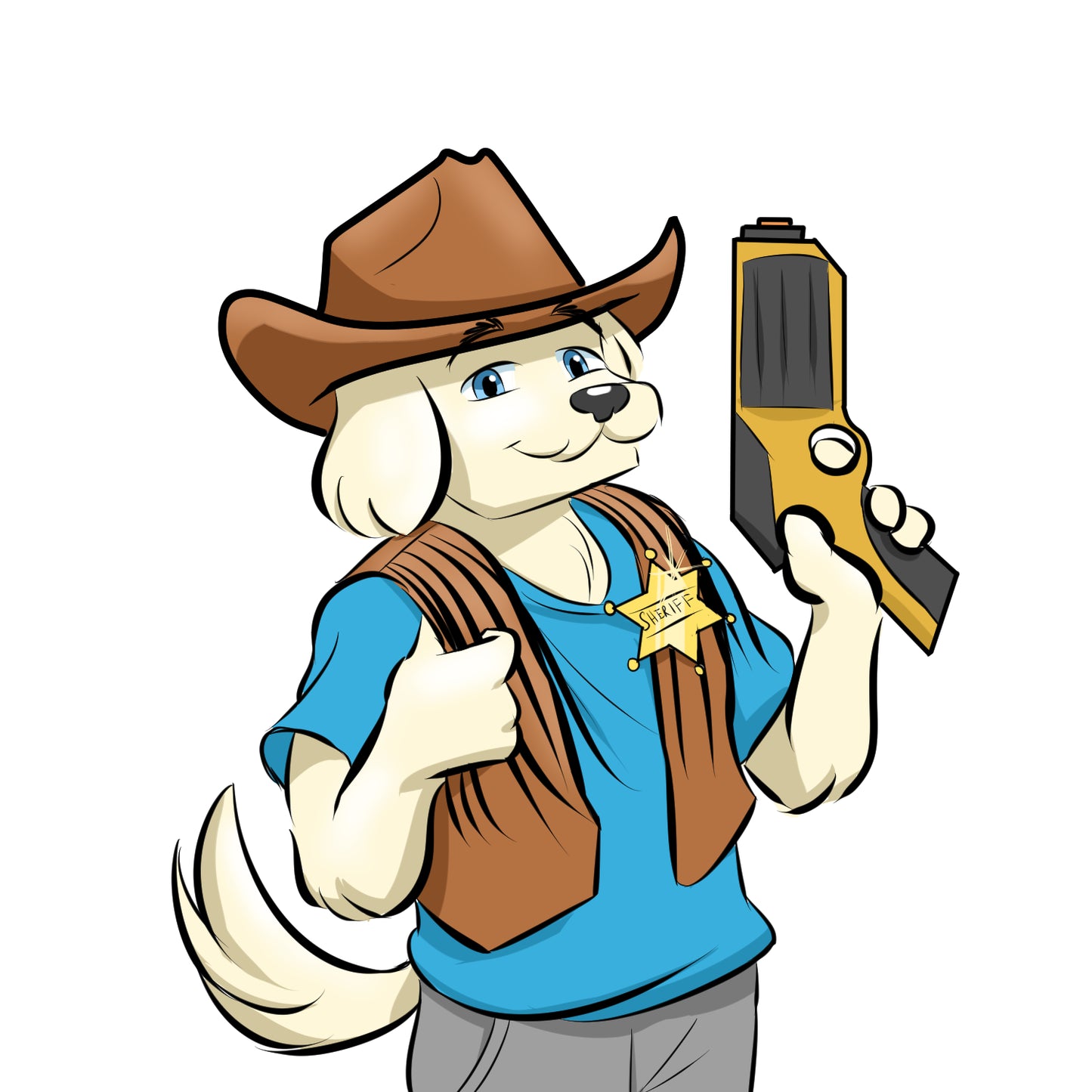 Sheriff Alex Digger Sticker (Collar Cases #5)