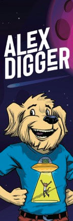 Alex Digger Bookmark (Power Pup Art Style)