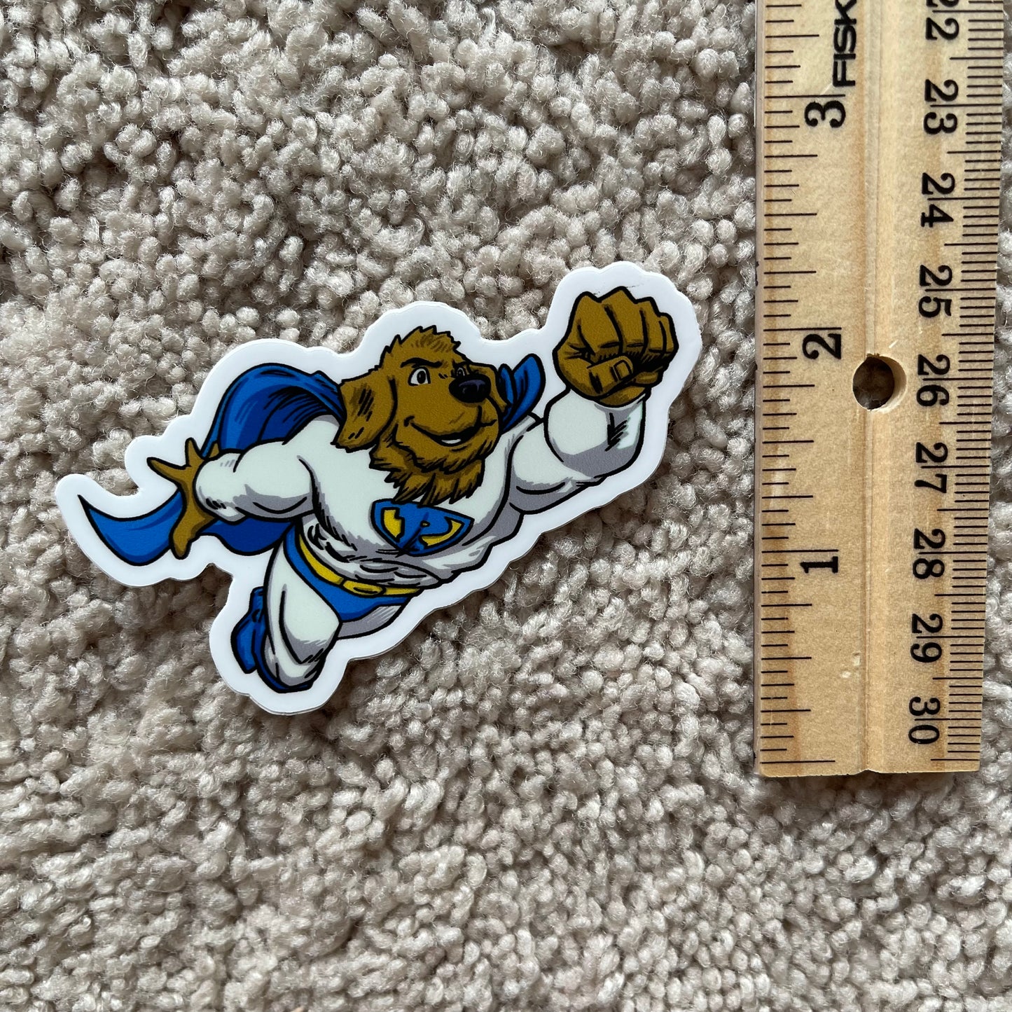 Flying Power Pup Sticker